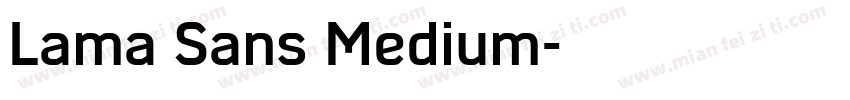 Lama Sans Medium字体转换